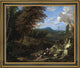 Cornelis Huysmans Wooded Hilly LandscapeFramed Premium Canvas Print, 20"x16"