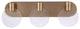 Craftmade Glisten 3 Light LED Vanity, Satin Brass