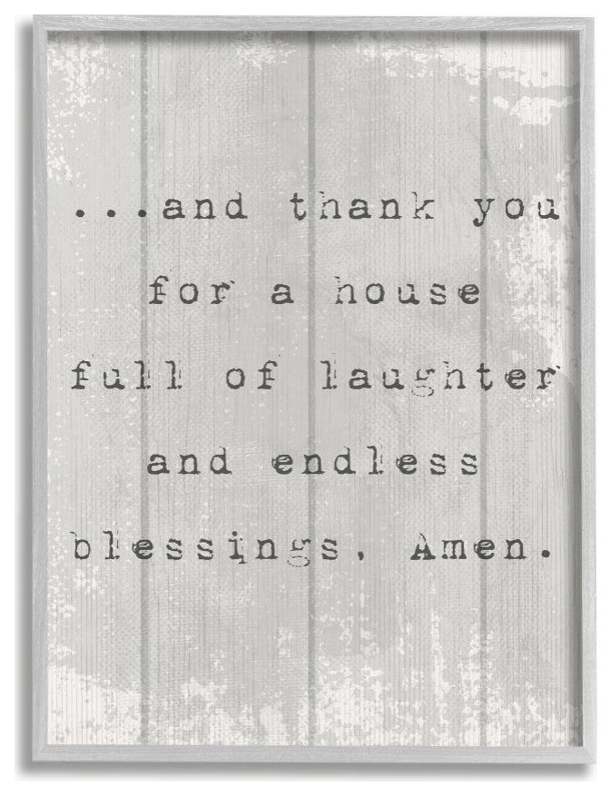 House Full of Laughter Prayer Spiritual Phrase ,1pc, each 11 x 14