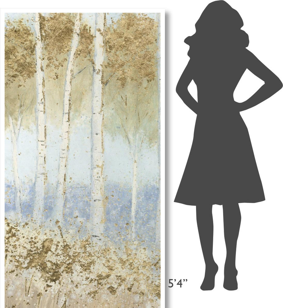 "Summer Birches II" Digital Paper Print by James Wiens, 38"x74"