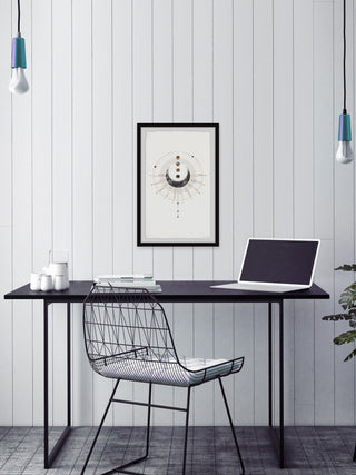 "Space Objects" Framed Painting Print, 24x36