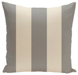 Holiday Brights Collection Striped Pillow, Silver, 20"x20"