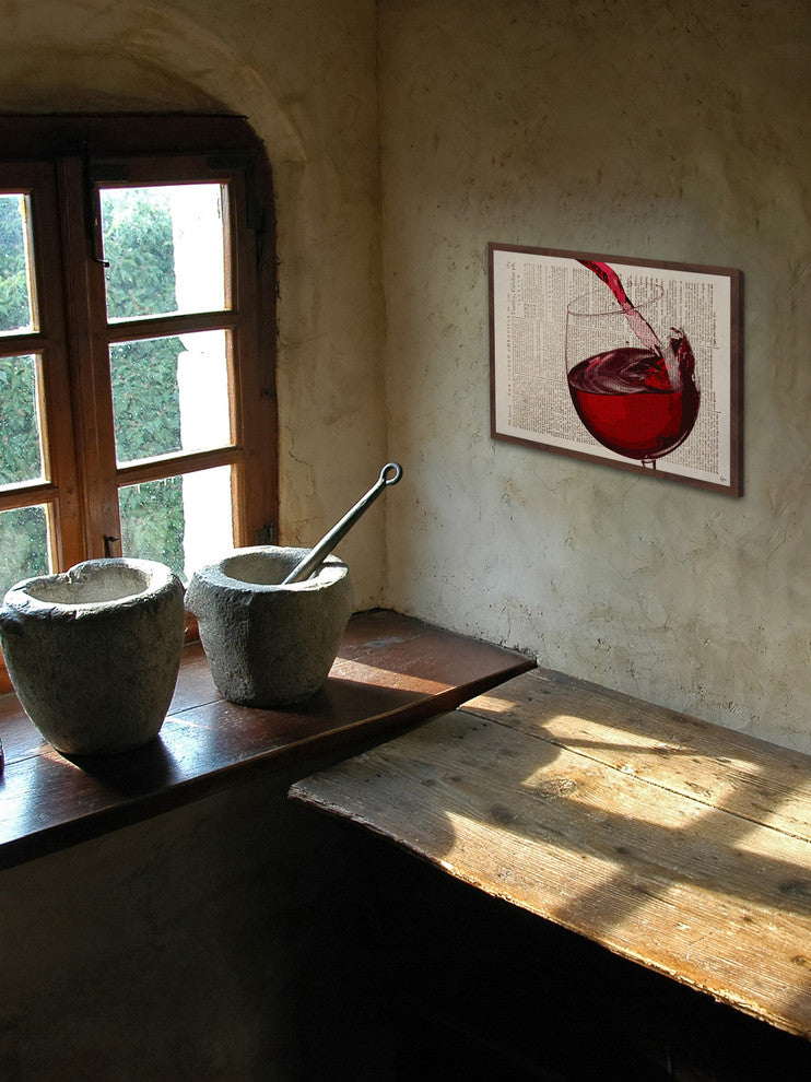 "Pinot Noir" Framed Painting Print, 24"x16"