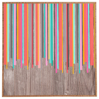 Deny Designs Iveta Abolina Stripe Happy Framed Wall Art