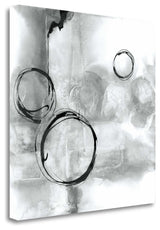 "Full Circle I Gray" By Chris Paschke, Giclee Print on Gallery Wrap Canvas