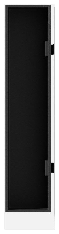 Veadek Geo Series Hanging Planter, Black, 16", 2 Pack