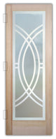 Interior Prehung Door or Interior Slab Door - Demi Circle - Douglas Fir...