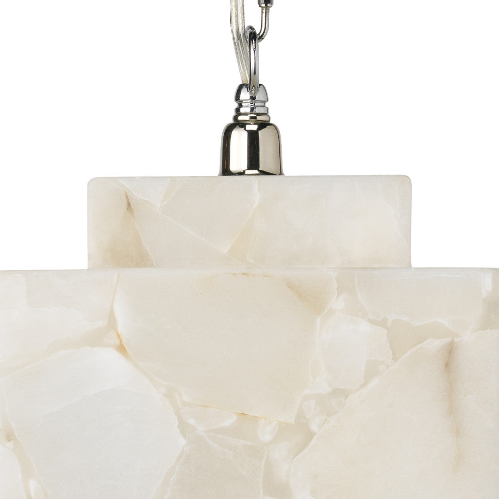 Borealis Alabaster Cube 1-Light Pendant