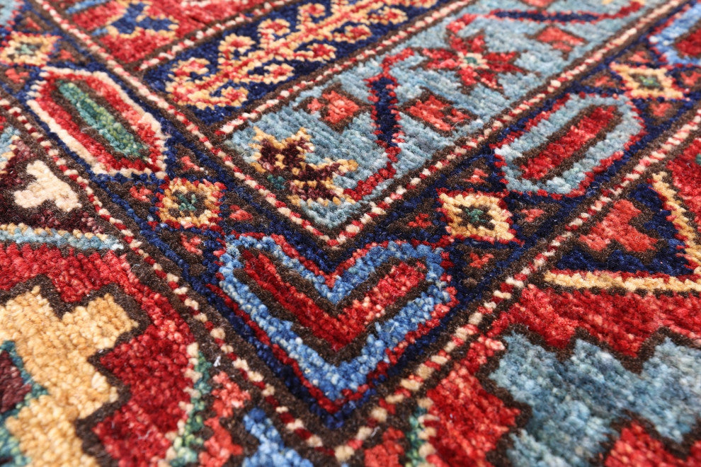 Persian Gabbeh Shall Hand-Knotted Rug 3' 2" X 5' 0" Q5051