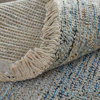 Weave & Wander Ramey Vintage Space Dyed Wool Rug, Tan/Gray, 7'6"x9'6"