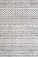 Imlil Tribal Geometric Stripe Light Gray/Cream Rug, 5 X 8