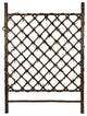 Dark Stained Japanese Style Garden Trellis