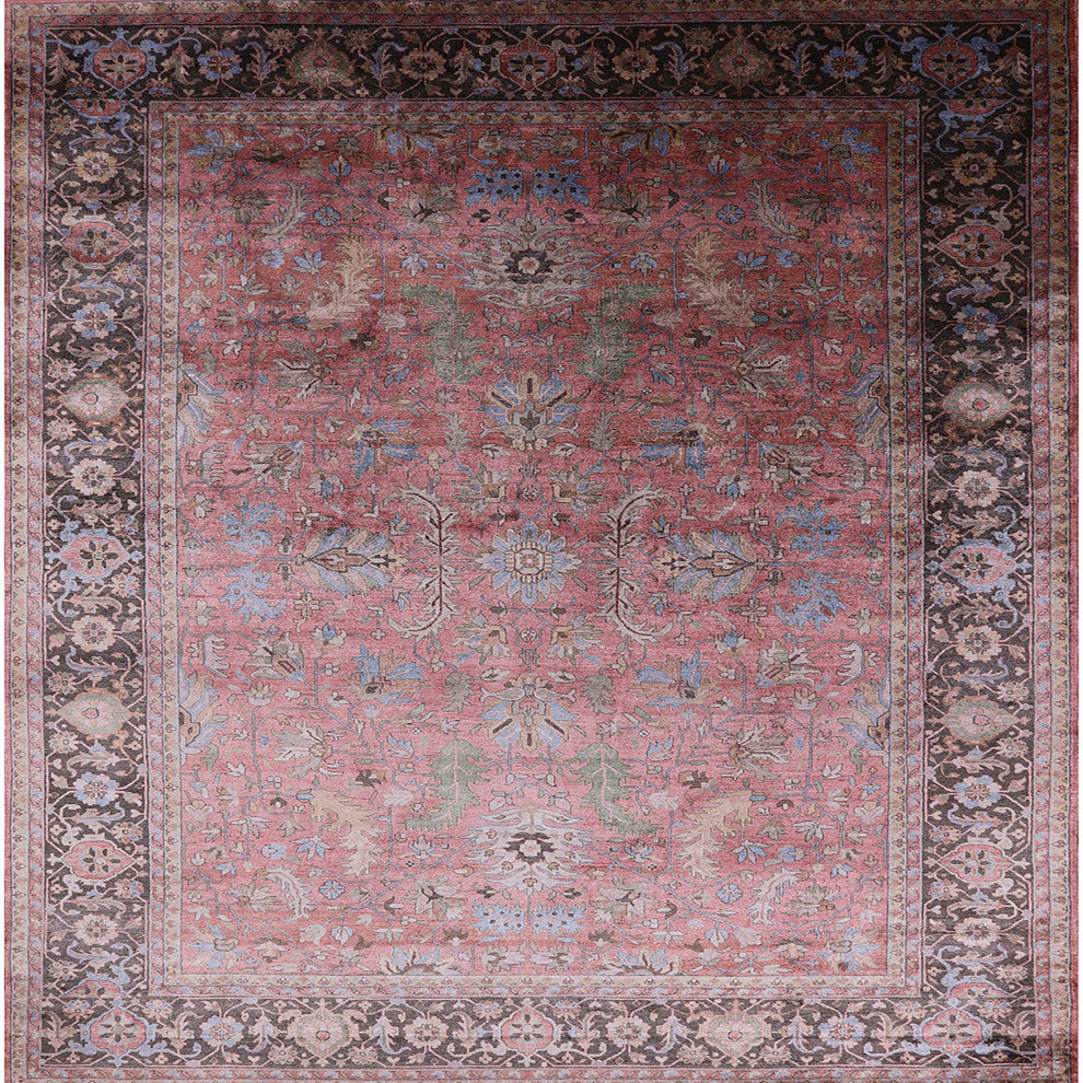 Ahgly Company Indoor Square Mid-Century Modern Area Rugs, 3' Square