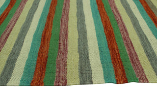 Winchester Flatweave Obi Rust/Green Rug, 3'11 x 5'10