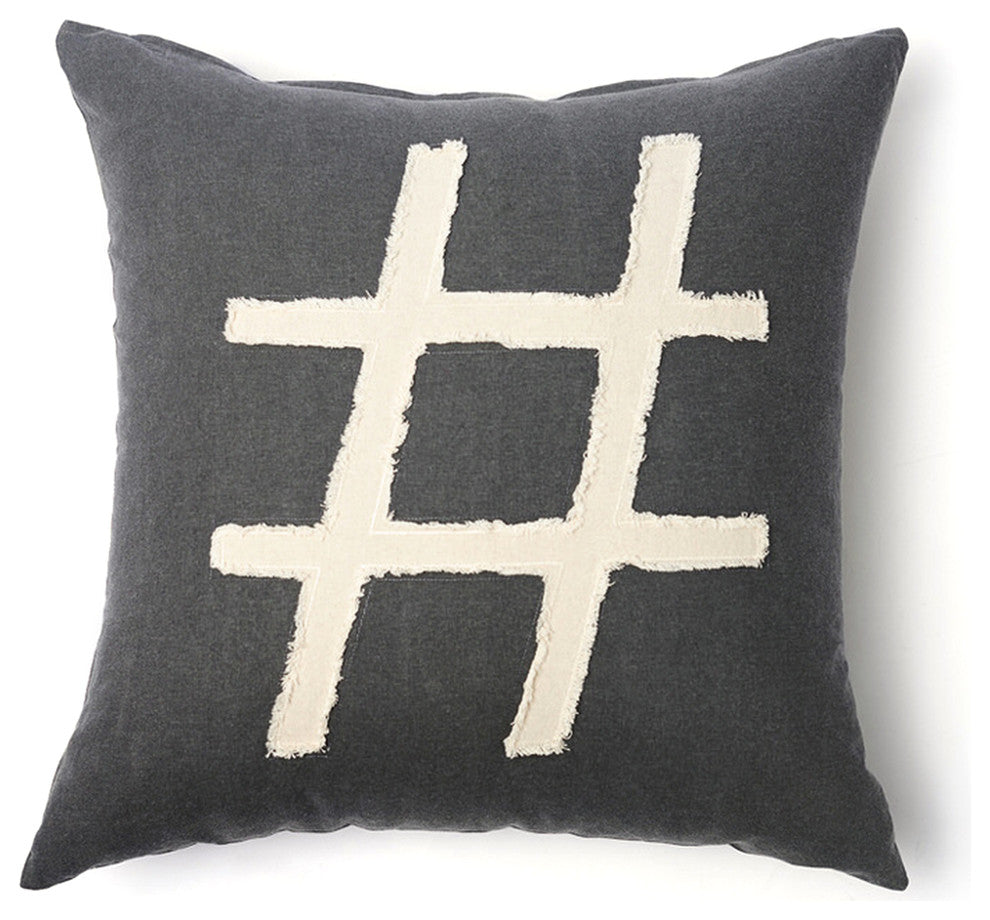 Hashtag Decorative Pillow