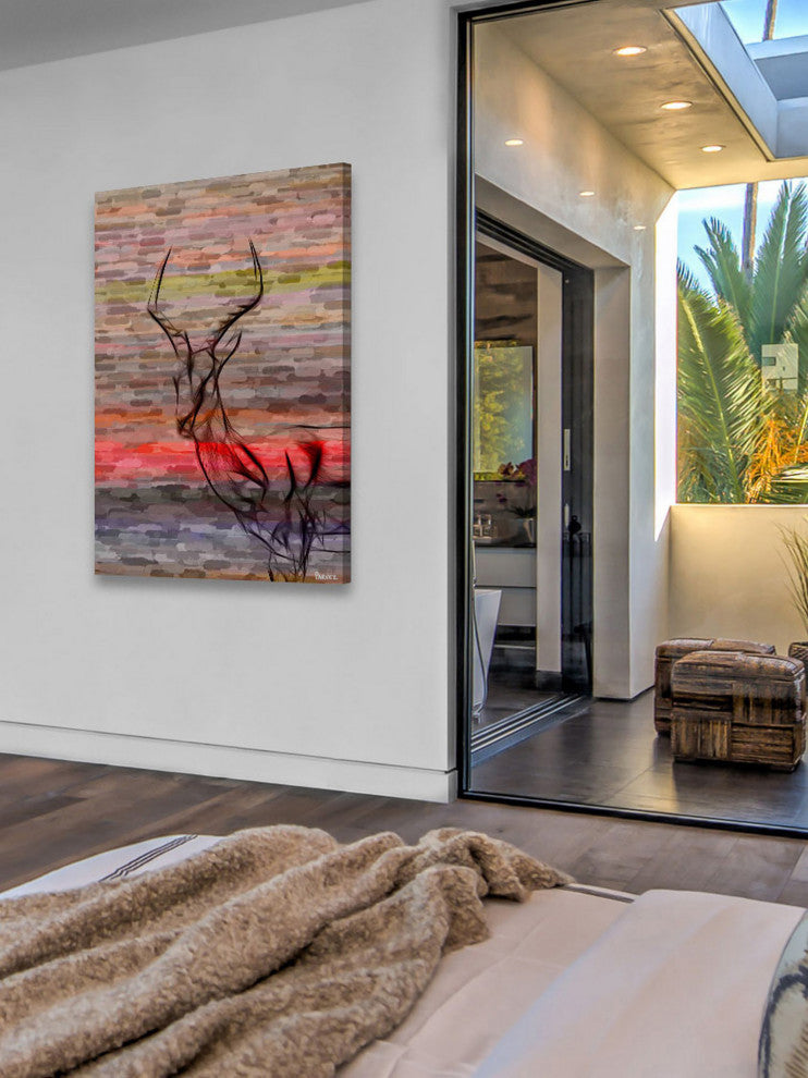 "Antelope" Print on Canvas, 24"x36"
