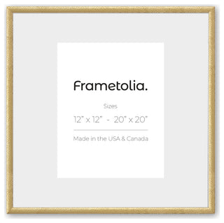 20" x 20" Hammered Gold 1" Vintage Gallery Frame