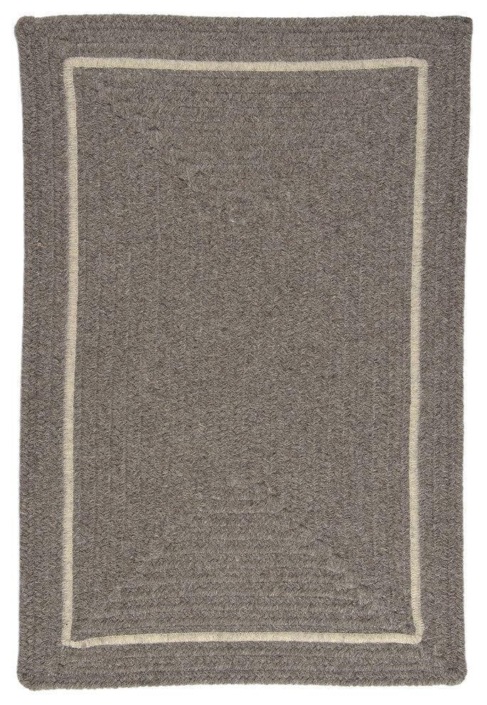 Shear Natural Rug, Rockport Gray, 14"x17" Swatch Sample