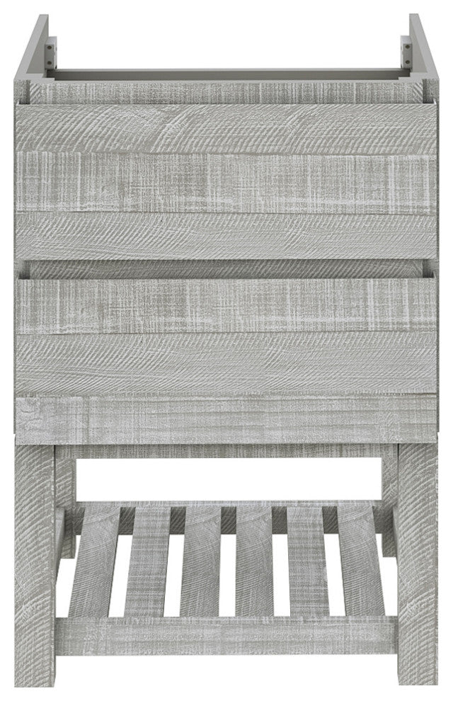 Fresca Formosa Floor Standing Open Bottom Modern Bathroom Cabinet, Sage Gray, 23", Cabinet Only