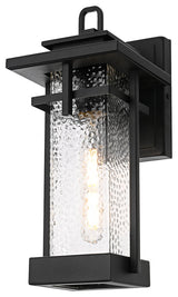 Elegant Lighting OD320W14 Cambria 14" Tall Outdoor Wall Sconce - Black