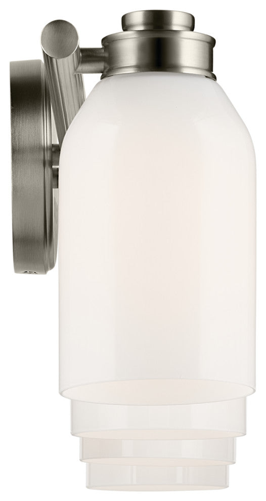 31" 4-Light Vanity Light With White Opal Glass