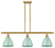 Innovations 516-3I-SG-MBD-75-SF-LED 3 Light Island Light, Satin Gold