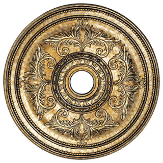 Livex 8210-65 Vintage Gold Leaf Ceiling Medallion
