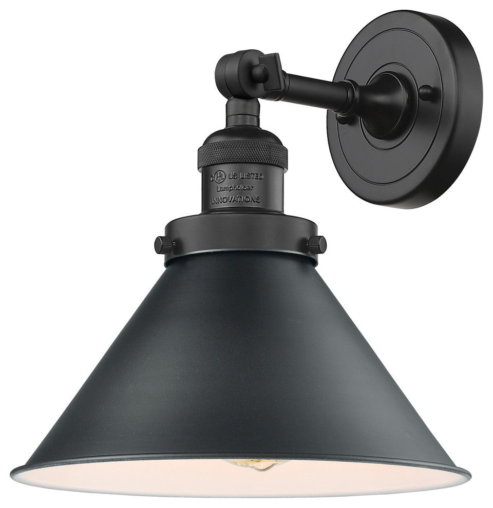 Briarcliff 1-Light Dimmable LED Sconce, Matte Black