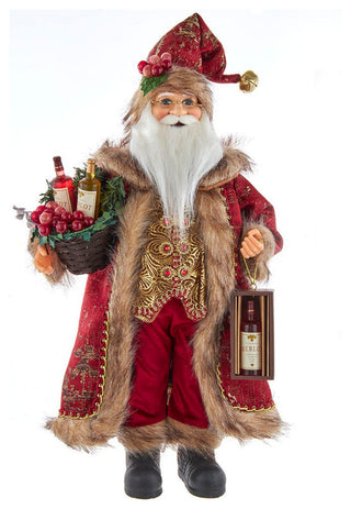 Kurt Adler 17" Kringle Klaus Wine Santa