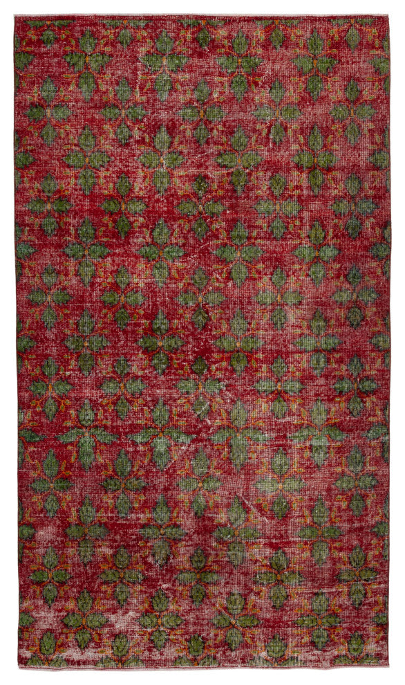 Rug N Carpet - Handwoven Oriental 5' 6'' x 9' 9'' Contemporary Vintage Rug