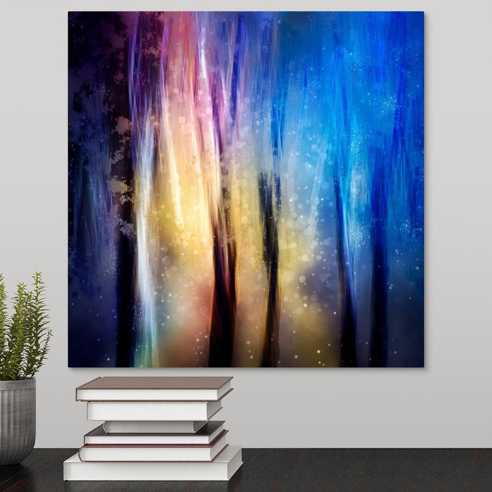 "Enchanted Night" Wrapped Canvas Art Print, 16"x16"x1.5"