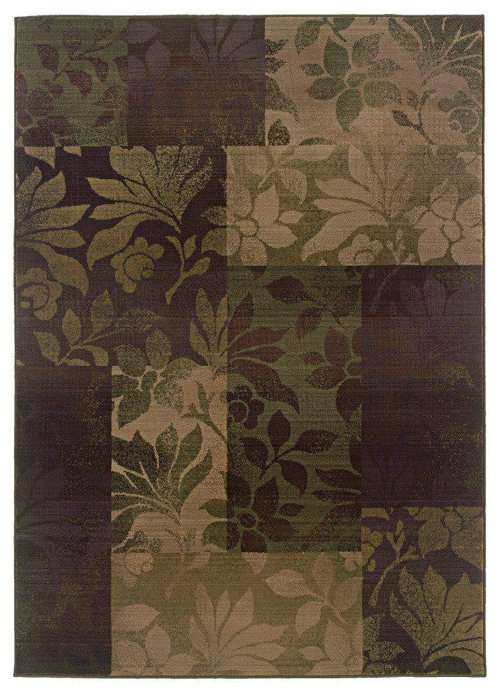 Oriental Weavers Generations Purple/Green Geometric Indoor Area Rug 2'X3'