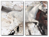 Equestrian Saddle Ink PSIV 2 Panels, 40"x30"