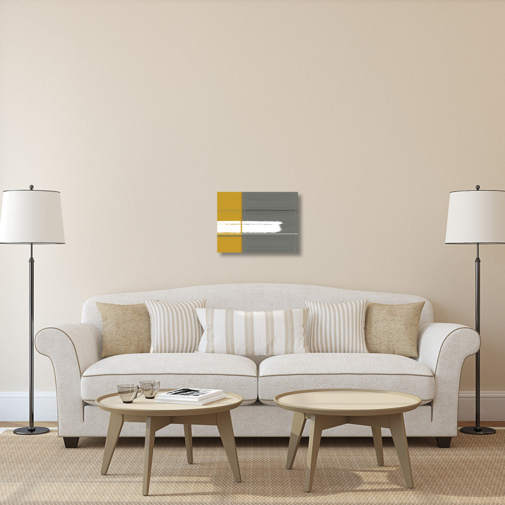 "Grey And Yellow" Fine Art Print