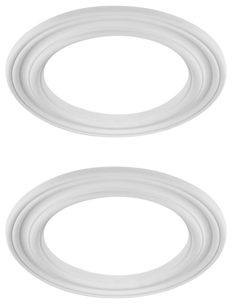 2 Spot Light Ring White Trim 8" ID x 12" OD Mini Medallion |