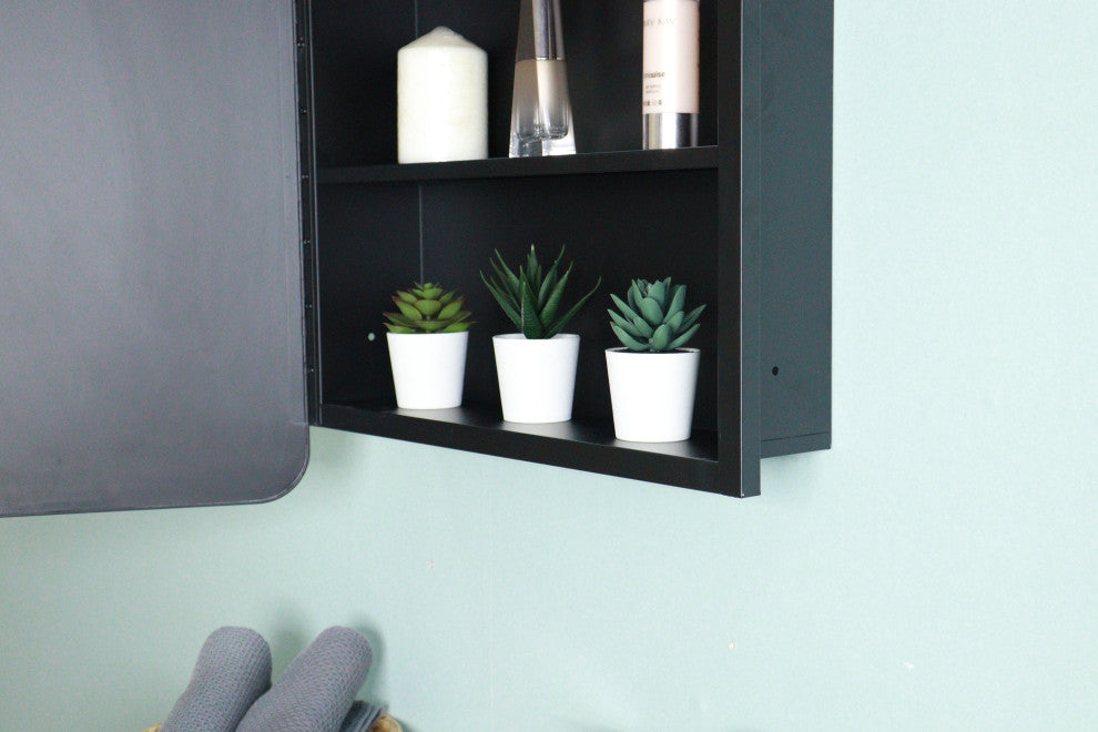 Aurora Rectangular Frame Medicine Cabinet, 20Ã—28Inch