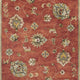 8' X 11' Sienna Orange Hand Tufted Allover Traditional Floral Indoor Area Rug