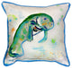 Betsy Drake Betsy's Manatee Small Indoor/Outdoor Pillow 12x12