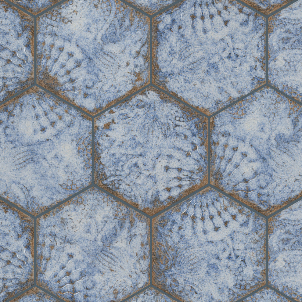 Gaudi React Hex Porcelain Floor and Wall Tile Sample