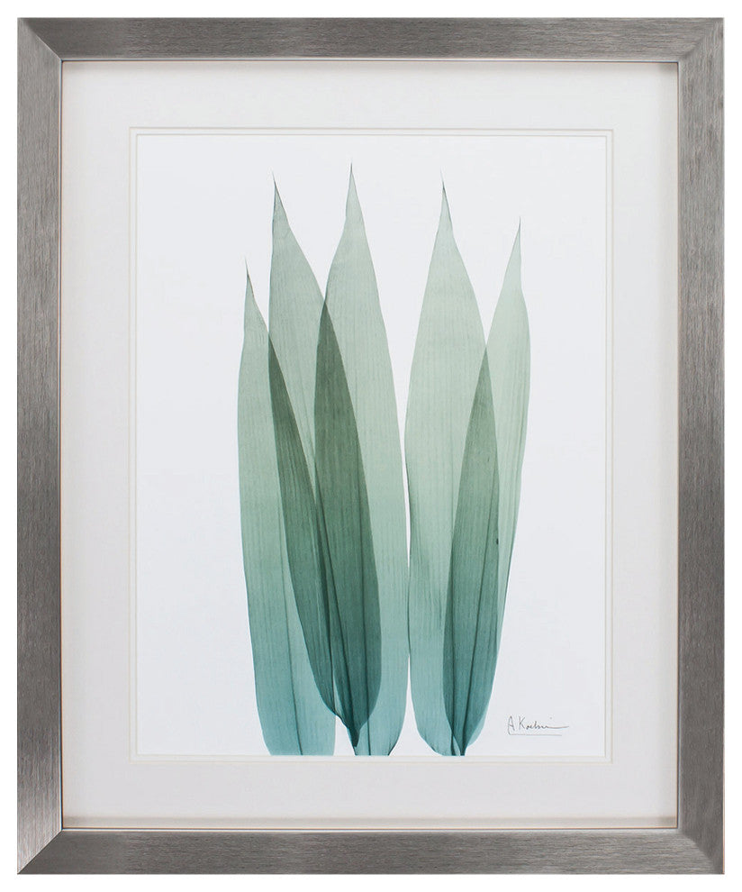 HomeRoots 26" X 32" Silver Frame Sea Weed I