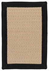 Colonial Mills Bayswater BY13 Black Bordered Area Rug, Rectangular 6'x9'
