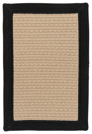 Colonial Mills Bayswater BY13 Black Bordered Area Rug, Rectangular 6'x9'