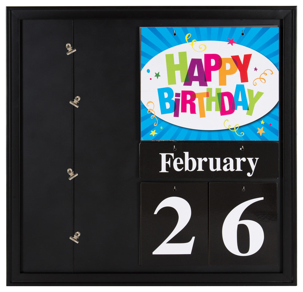 Kate and Laurel, Kayden 30 Day Countdown Collage, Black
