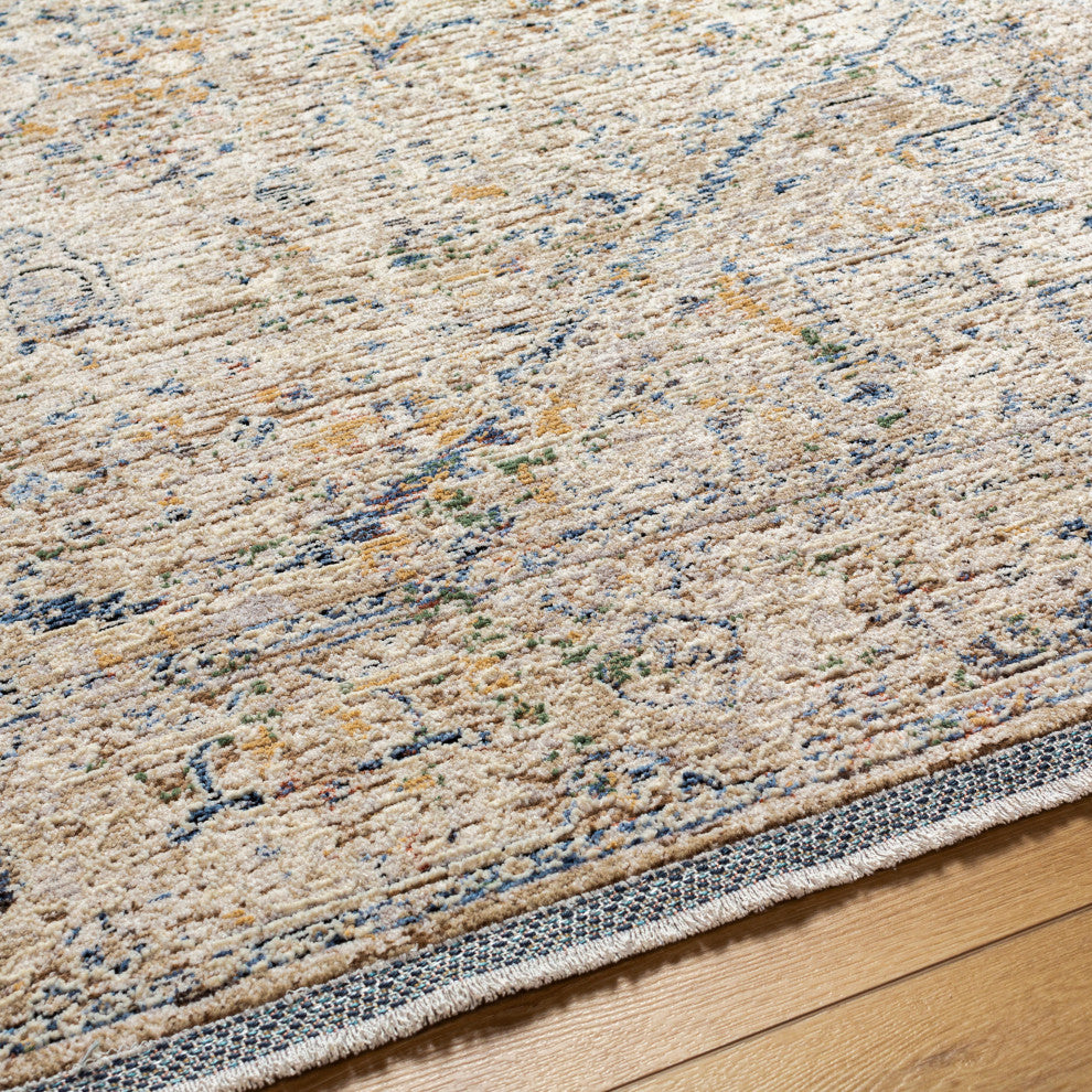 Surya Rivaldo RVD-2307 Machine Woven Area Rug, Cream, 9'4" x 13'1"