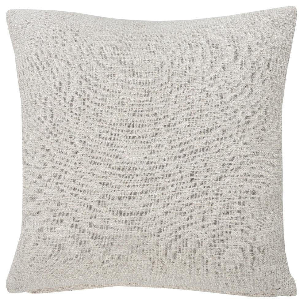 Coastal Edge Geometric Diamond Throw Pillow, Blue/White, 20" X 20", Cover Only