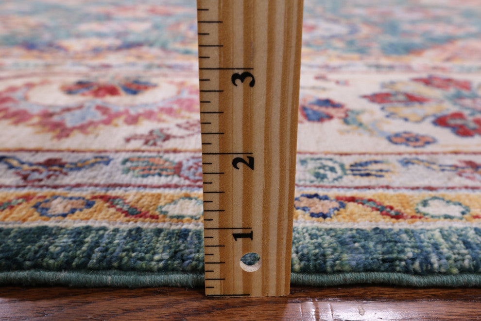 Hand Knotted Super Kazak Wool Rug 6' 10" X 10' 1" Q7560