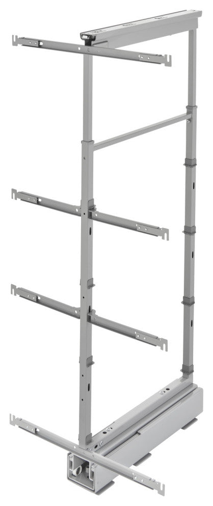 Adjustable Solid Surface Pantry System for Tall Pantry Cabinets, Gray, 13.25"