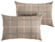 Sunbrella Indoor/Outdoor Tartan Tan/Plaid Lumbar Pillows, Set of 2