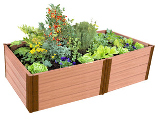 Tool-Free Classic Sienna Raised Garden Bed 4'x8'x22" 2" profile