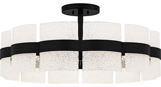 Quoizel SWE1730 Sweeney 6 Light 30"W Semi-Flush Drum Ceiling - Matte Black